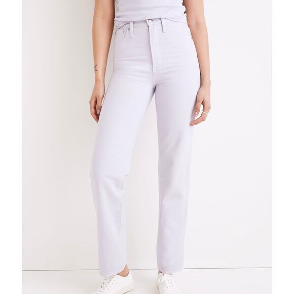 MADEWELL The Perfect Vintage Straight Jean Light Purple Lavender 26 ND520 - Picture 12 of 12